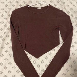 Garage Tops | Mocha Brown Long Sleeve